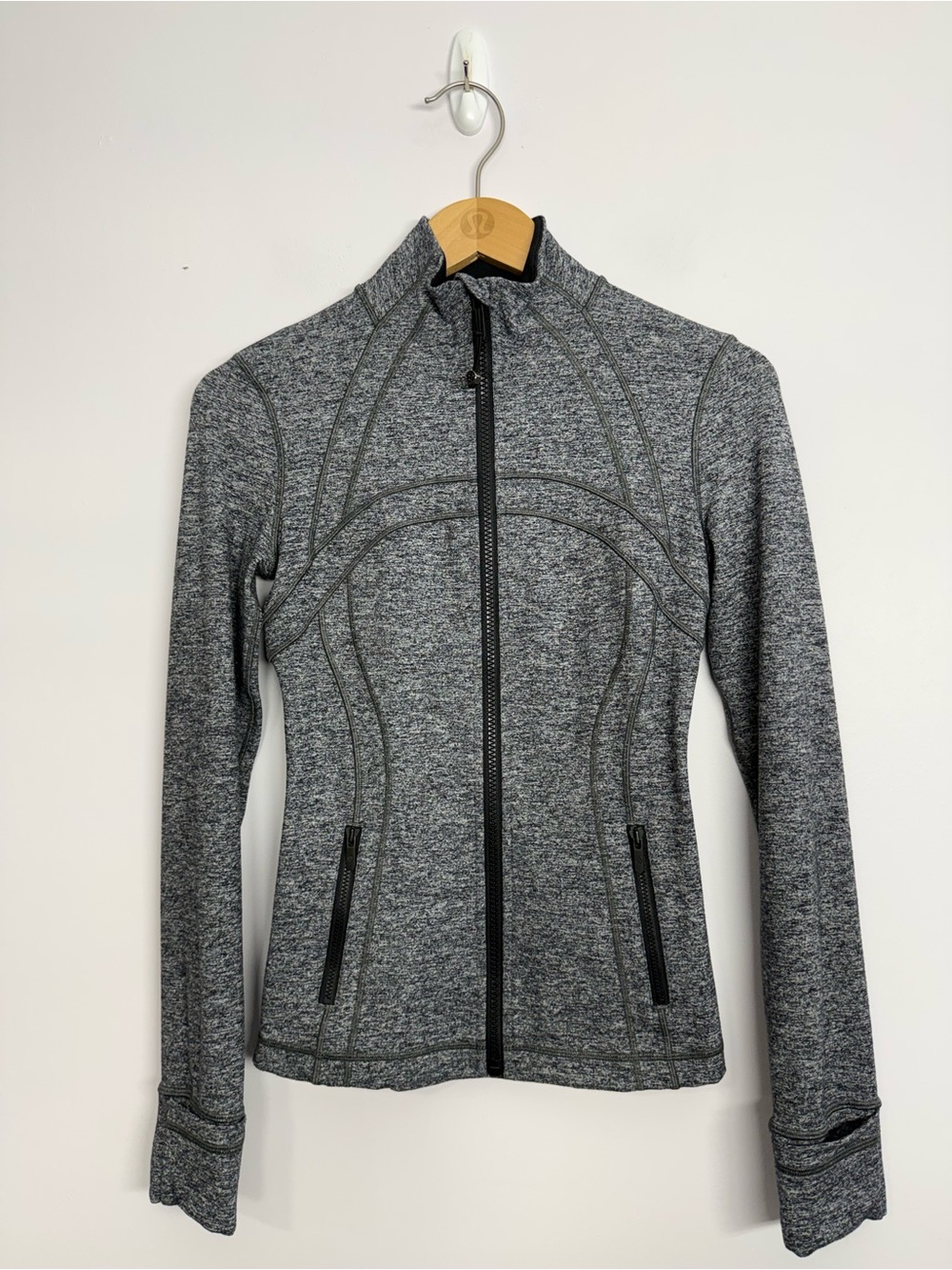 Lululemon Define Jacket *Luon Heathered Black Size 2